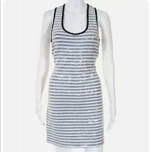 NWOT- Festive Nicole Miller Artelier Striped Sequin Sheath Dress, M